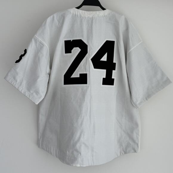 Nike Kobe Mamba Jersey Mens Medium White Black Baseball Shirt Bryant NBA 24 - Picture 7 of 11